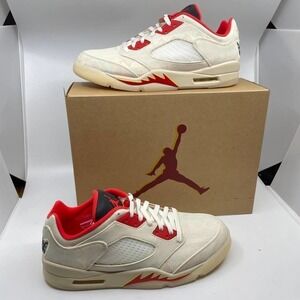 NWT AIR JORDAN 5 RETRO LOW CNY in Sal/Chili Red-Opti Yellow